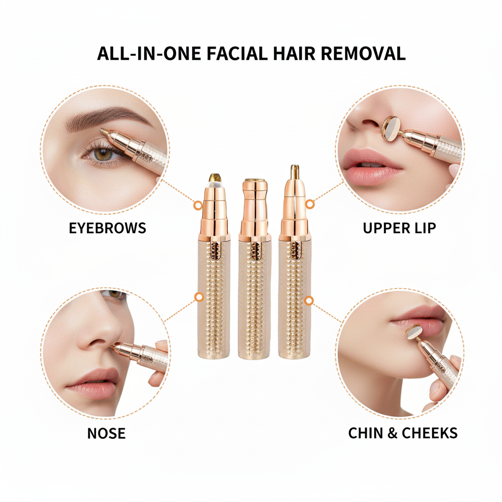 Mini USB Lipstick-Style Hair Remover - Nudiq